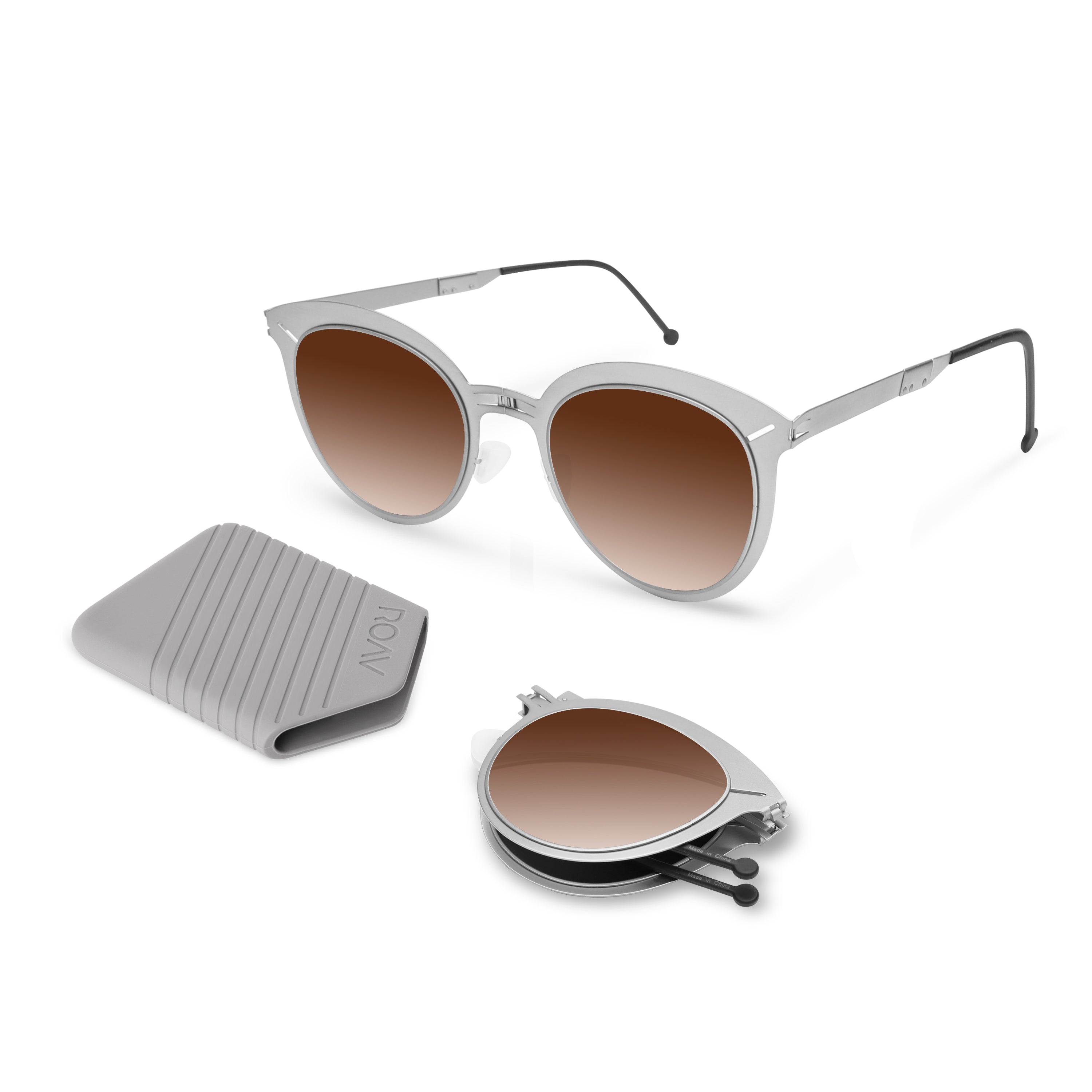 JANE Steel | Brown-Gradient - ROAV Eyewear | Official Retailer