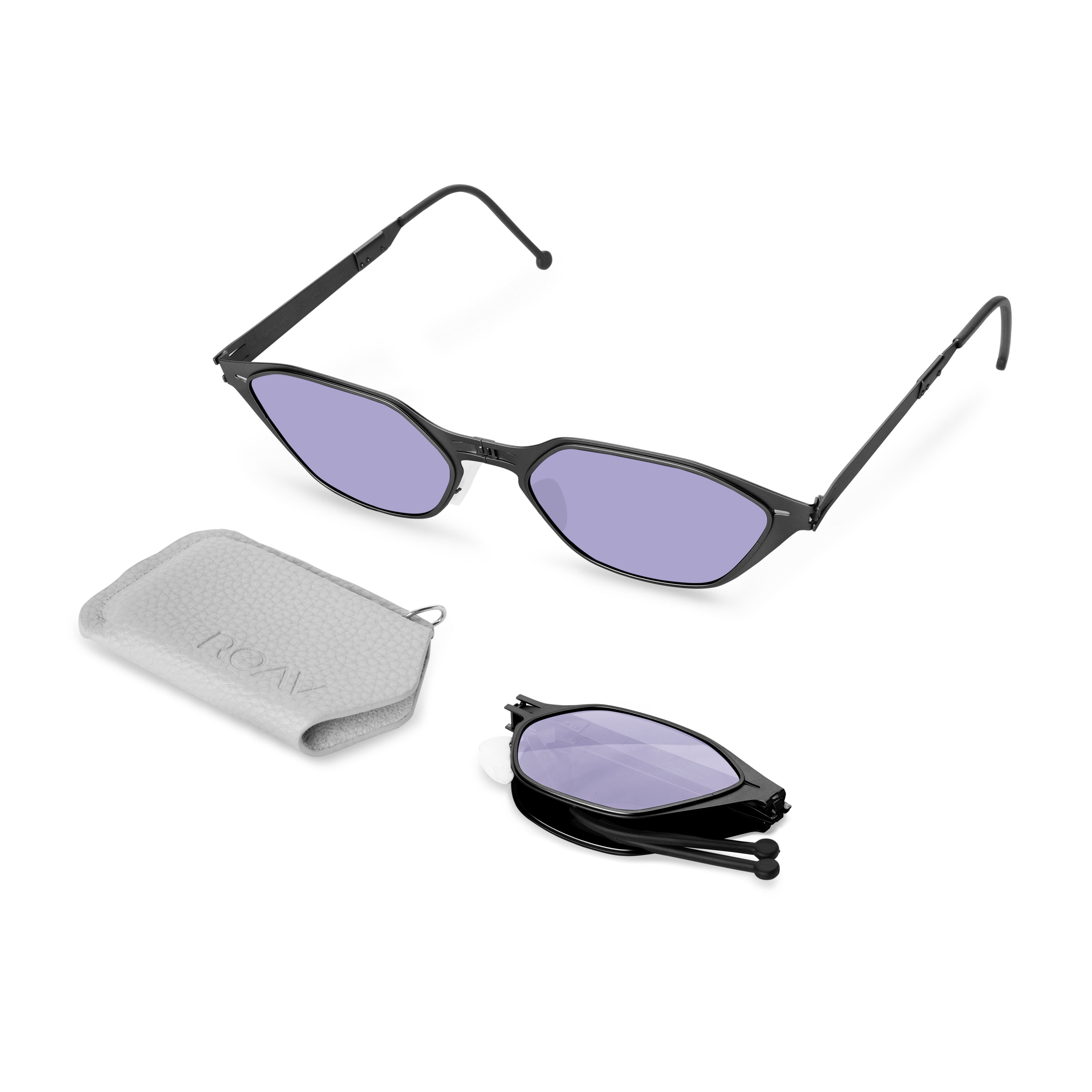 CALYPSO Gunmetal | Light-Purple - ROAV Eyewear