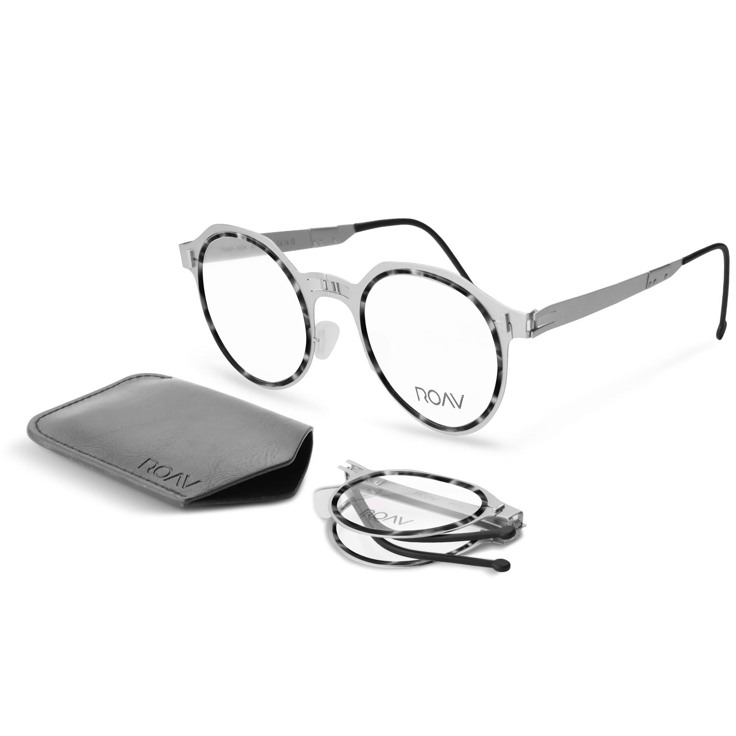 ACE Silver+Onyx | Clear - ROAV Eyewear